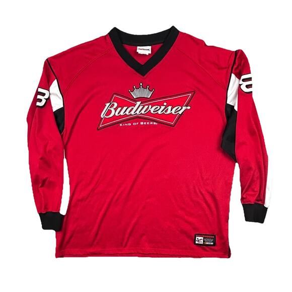 Chase Authentics Dale Earnhardt Jr. NASCAR Jersey T-Shirt Mens Size 2XL Red Vtg - Picture 1 of 14
